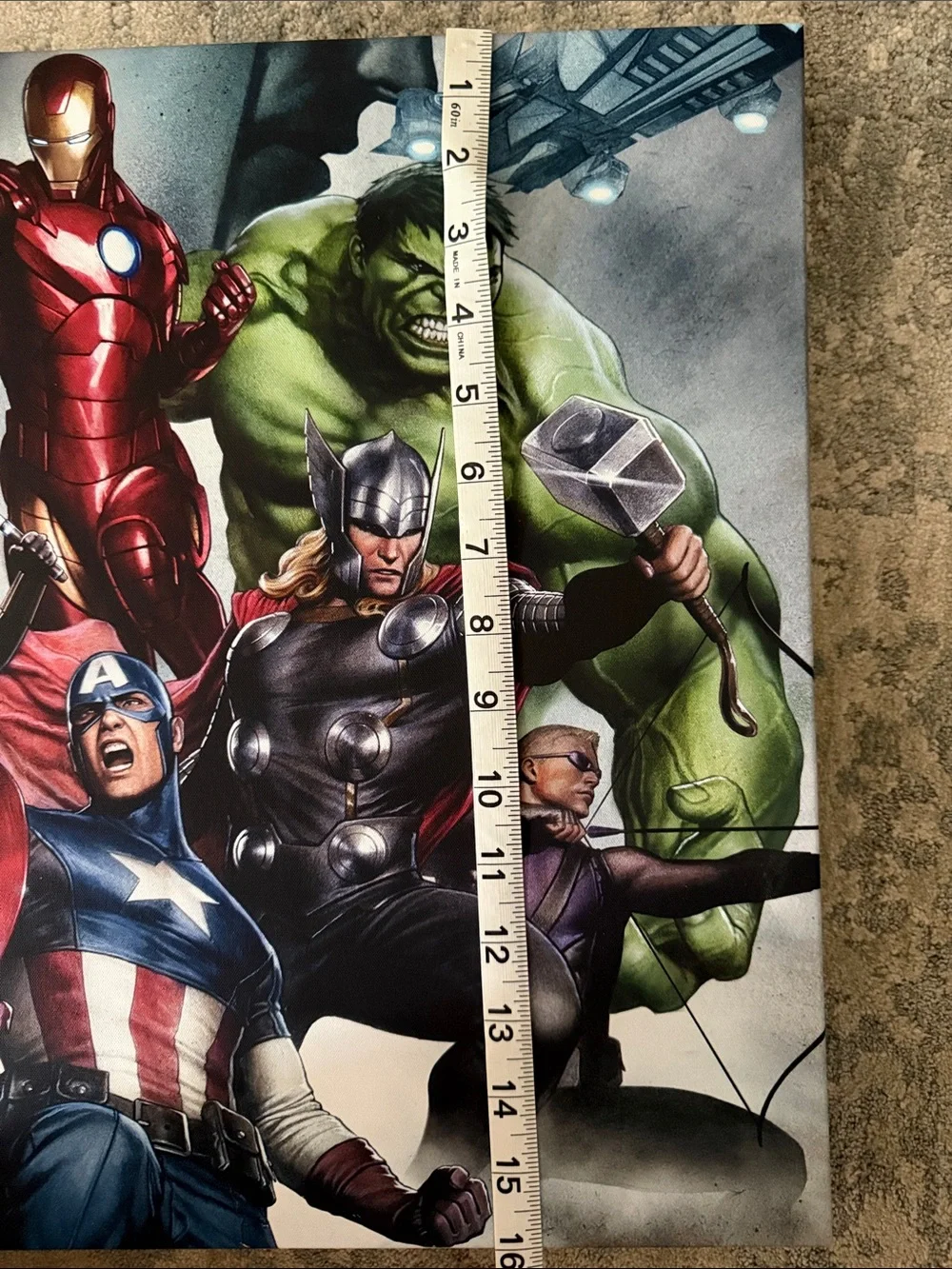 Marvel Avengers Group Canvas Art - Red, Green, Blue, Black